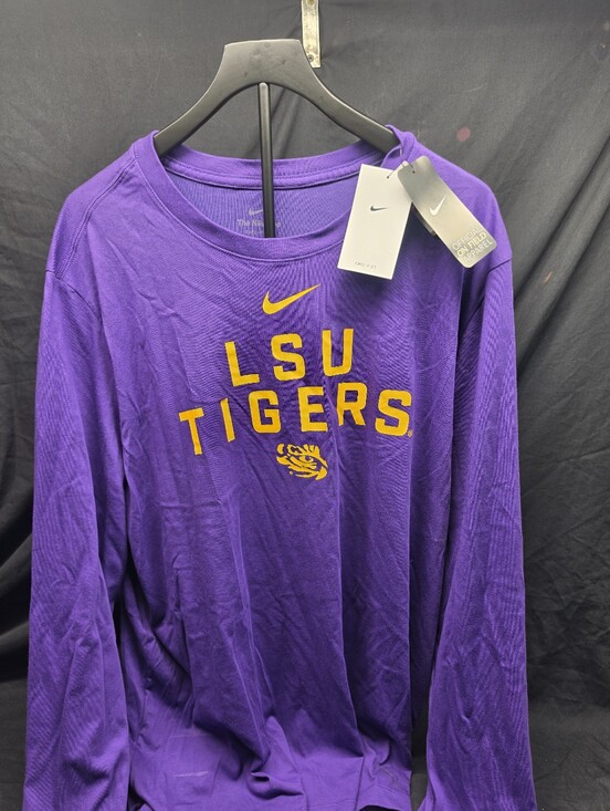Nike Other - NWT Nike LSU Tigers Dri-FIT Long Sleeve Shirt Men's XXL 2XL Purple Gold